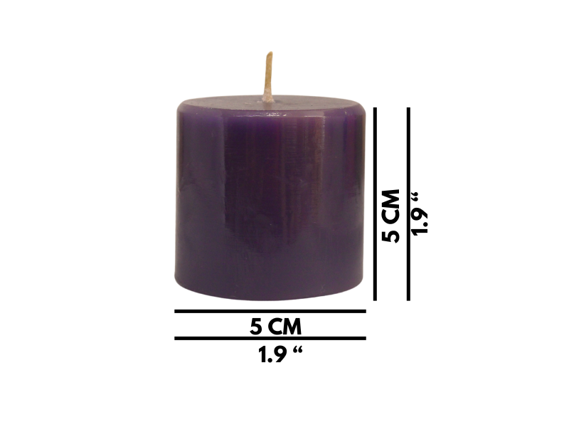 VELA CILINDRICA MORADA CH 