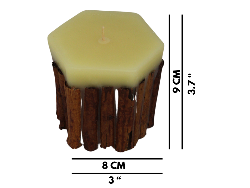 VELA BARA DE CANELA HEXAGONAL CH